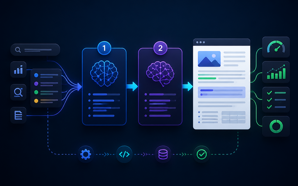 Complete Automated SEO Content Workflow Using Two-Step LLM Prompting