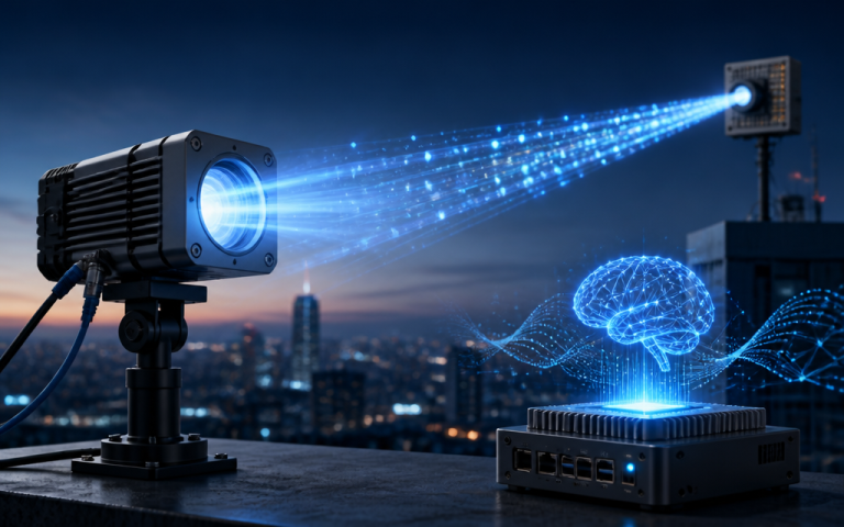 Enhancing Optical Wireless Communication with Edge AI